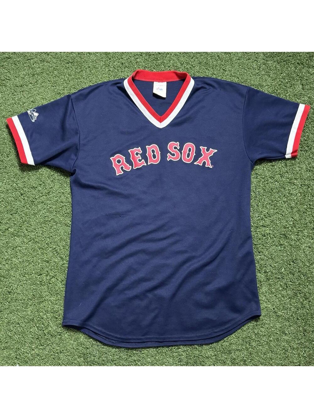 Vintage Authentic Boston Red Sox Jersey Majestic Size L Made In USA #3 Faded MLB